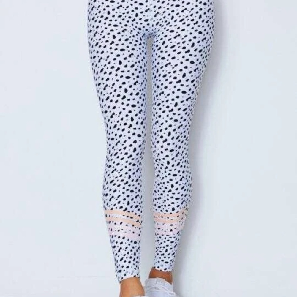 White Fox Boutique Dalmatian Print Leggings